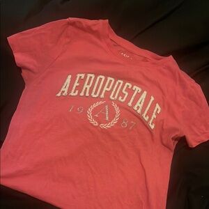 Aeropostale Pink Short Sleeve Tee with Logo